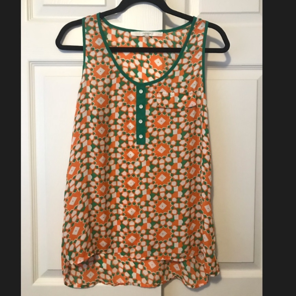 Fun2Fun Retro Mod Print Tank Blouse